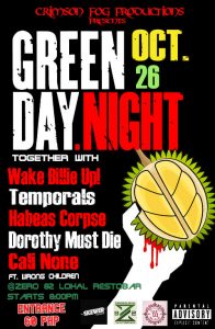 Green Day Night Poster