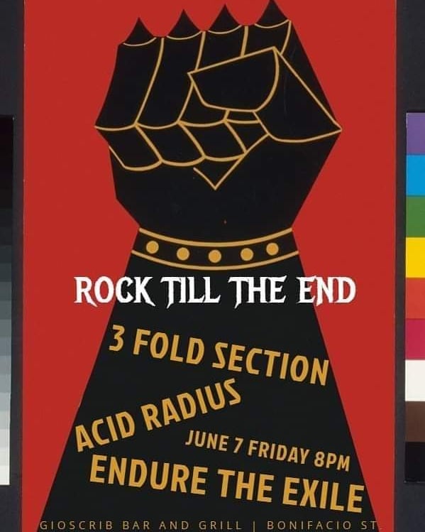 Poster With AcidRadius And Endure The Exile